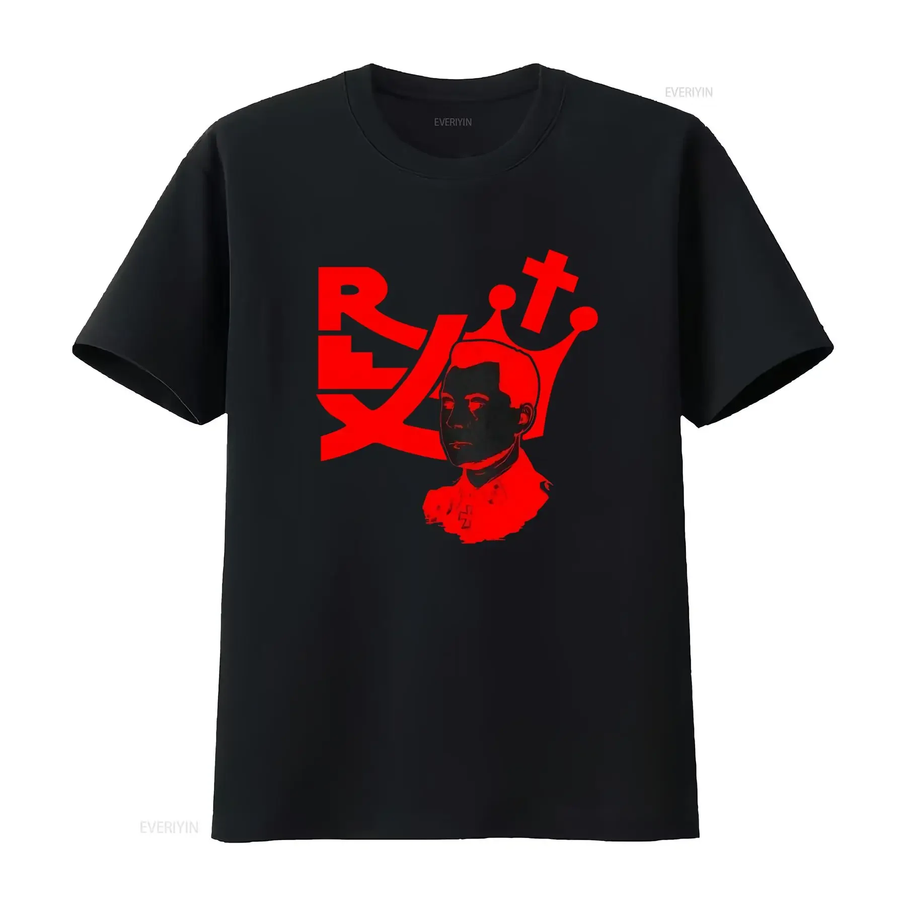 T0821 Leon Degrelle Rexismo Printing T Shirt Unique Design High Quality Fabric Perfect for Fashion Forward Individuals vintage