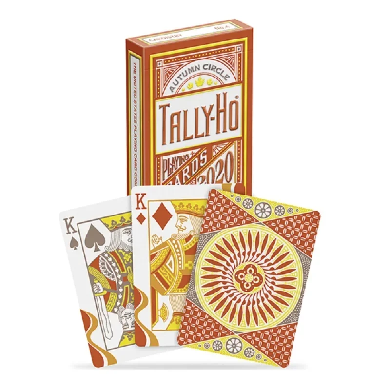 Tally-Ho Autumn Circle Back Playing Cards Deck Card Games Magic Tricks for Magician