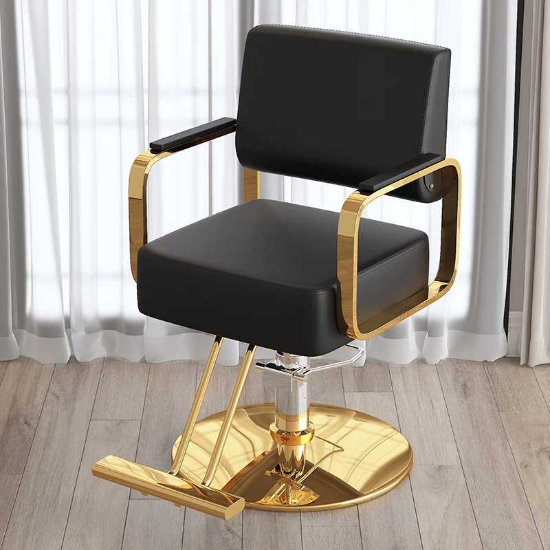 Commercial Shampoo Barber Chair Tray Swivel Vintage Barber Chair Hair Stylist Luxury Beauty Salon Barber Sofa Salon Furniture