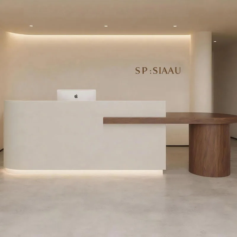 Modern Design Reception Desks Luxury Service Counter Welcome Stands Reception Desks Commericial Store Bureau Office Furniture