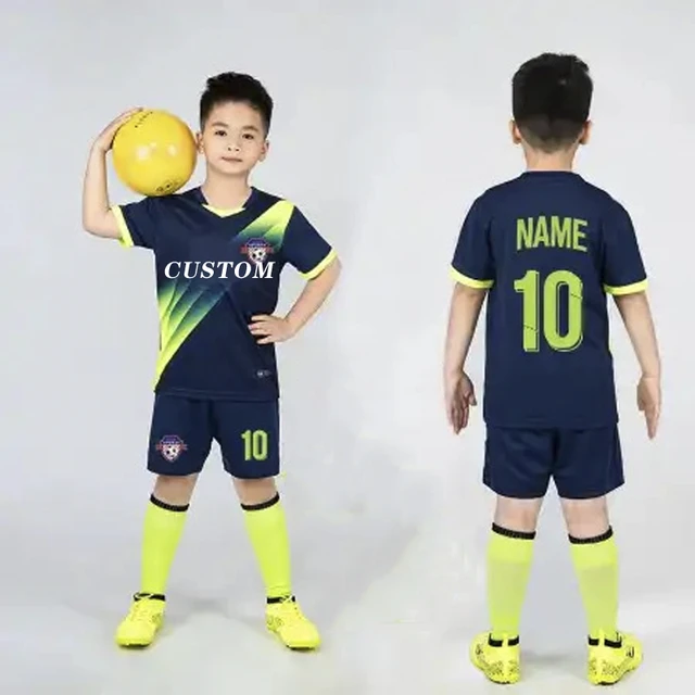 Uniformes de futbol con logotipo personalizado para ninos camiseta de equipo de futbol para ninos conjunto corto ropa deportiva de entrenamiento para jovenes alta calidad AliExpress 201768104