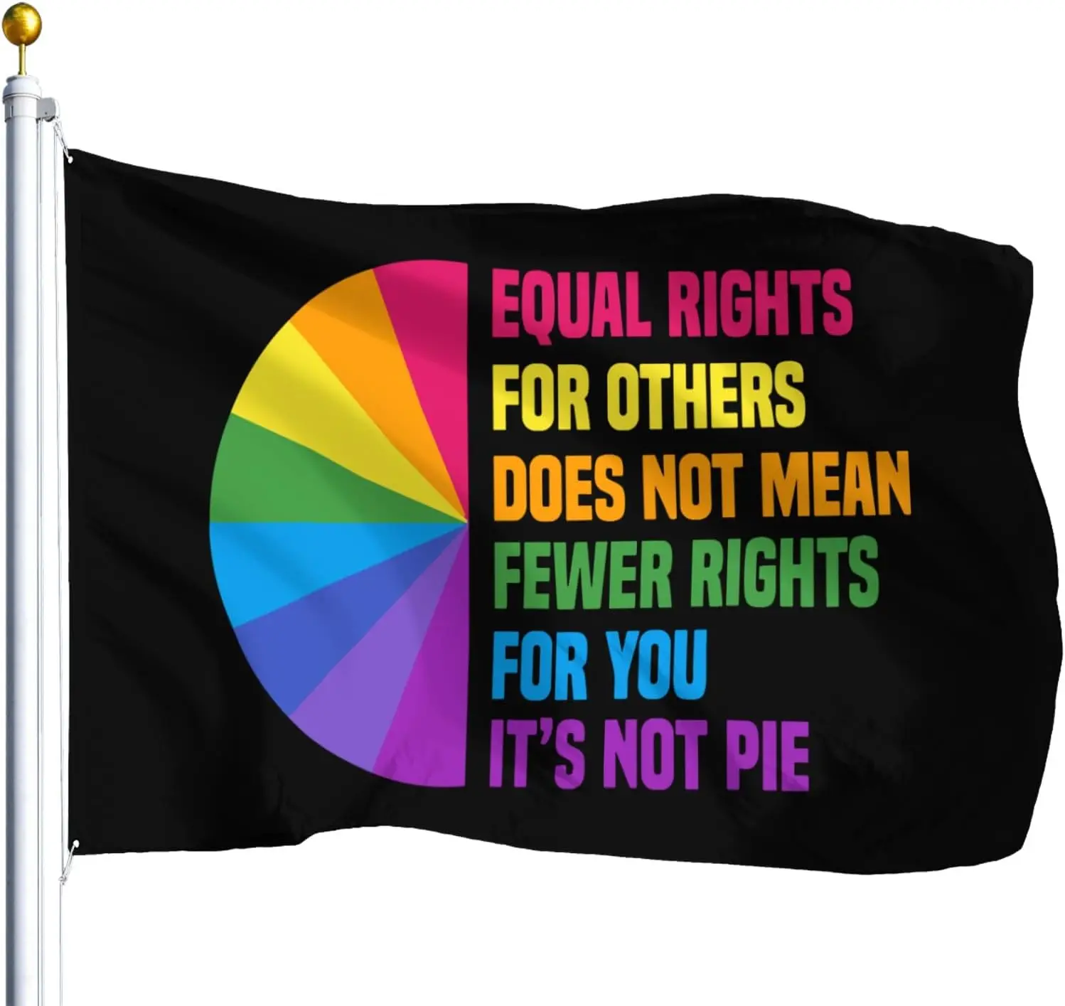 Flagicts 100% poliéster Derechos iguales genéricos para otros No significar Derechos para ti no es tartas Banderas