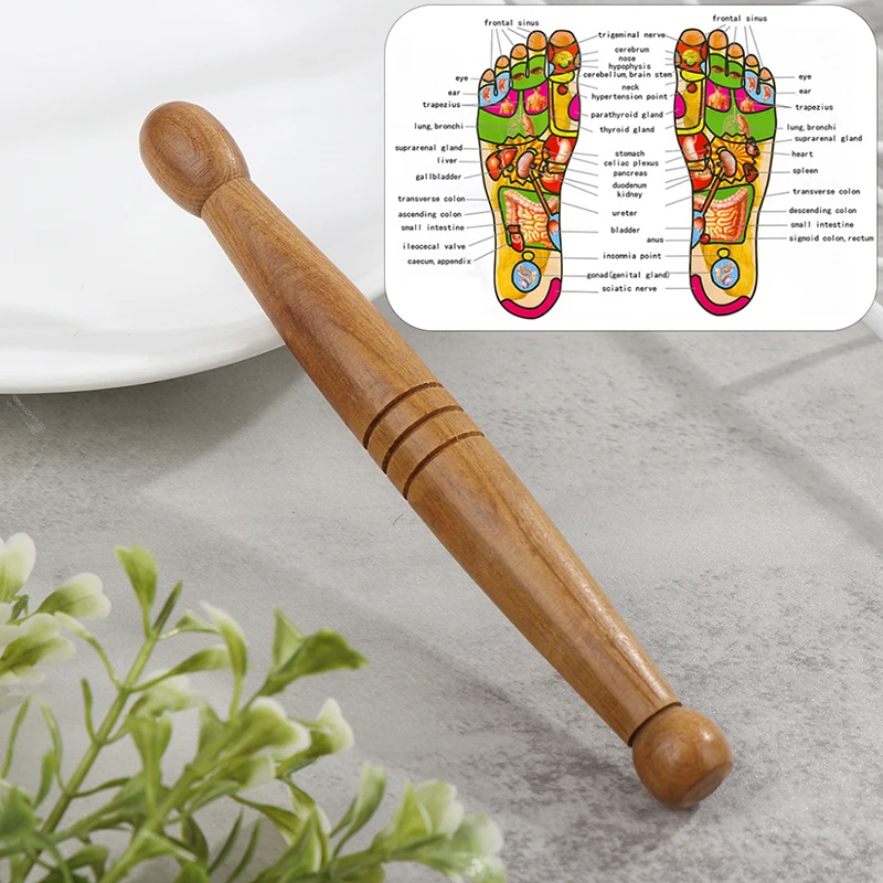 1Pc Wooden Muscle Roller Stick Deep Tissue Fascia Trigger Point Release Massage Health Relaxation Wood Stick Body Massage Tools