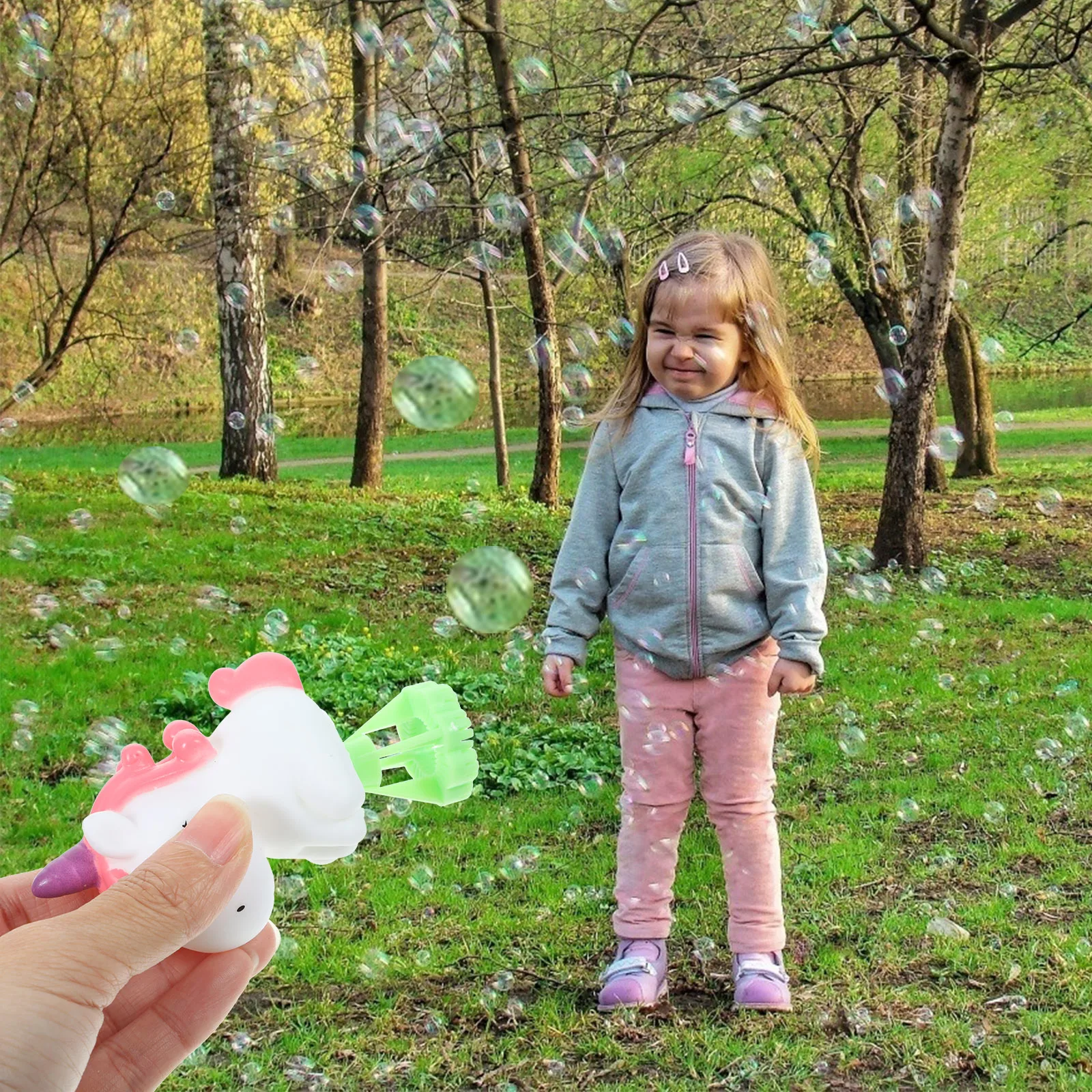 2 Pcs 미니 버블 스틱 지팡이 장난감 부는 지팡이 유아 생일 파티 호의 작은