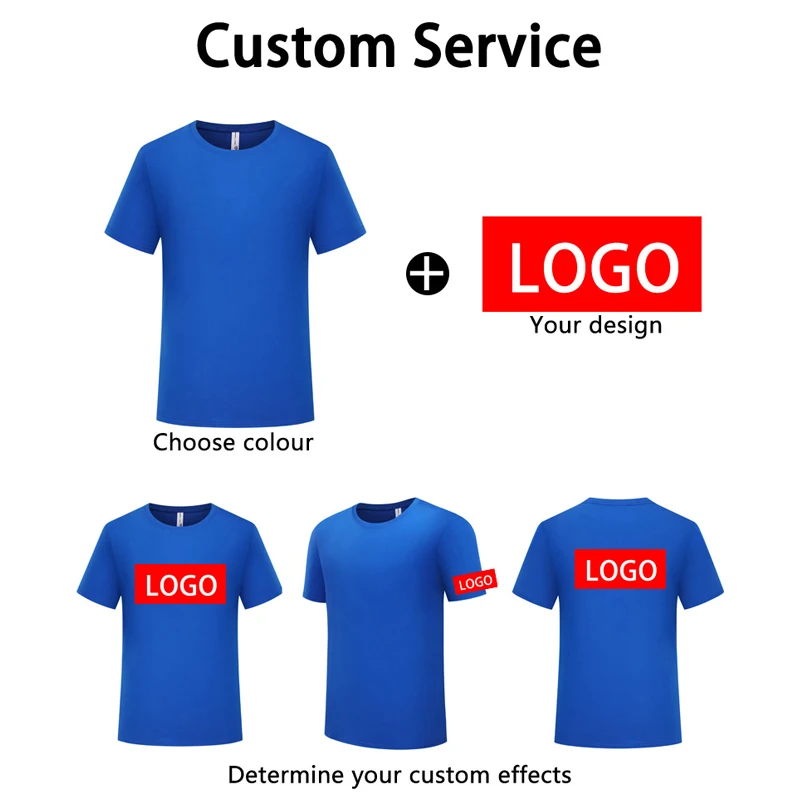 100% Cotton T-Shirt Custom Logo Casual Men\'s And Women\'s Shirt Design Personality Print Short Sleeve Tees Embroidery Brand