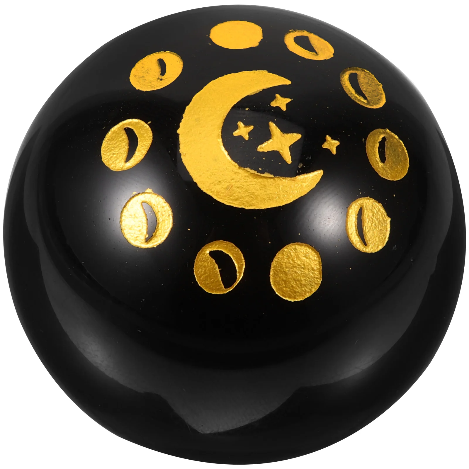 

Obsidian Ball Craft Decorative Home Ornament Round Sphere Black Crystal Feng Shui Meditation Healing Energy Statue Desktop