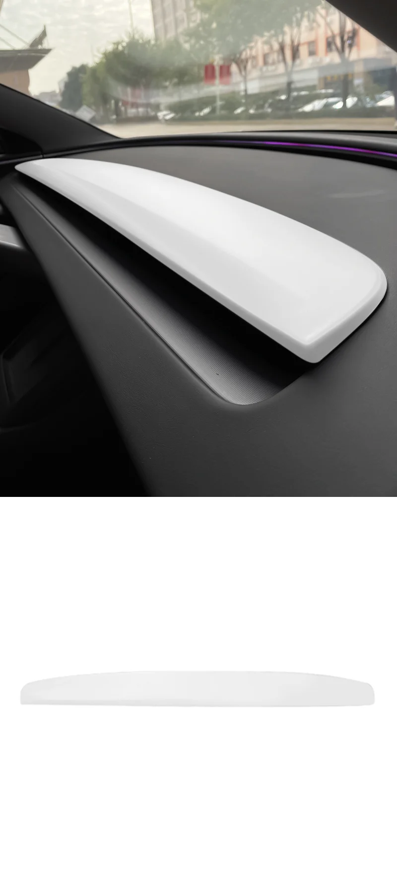 HEENVN Für Tesla Model 3 Highland Y Juniper ABS Armaturenbrett-Abdeckung Luftauslass-Verkleidung Innenraum-Stilzubehör – Detail 11