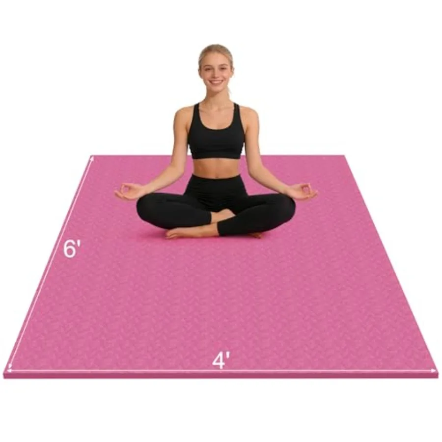 

Large Gymnastics Mat for Gymnastics Bar 6'x4' Extra Thick Exercise Mat for Home Gym Workout High-Density Foam Navy Blue Non-Sli