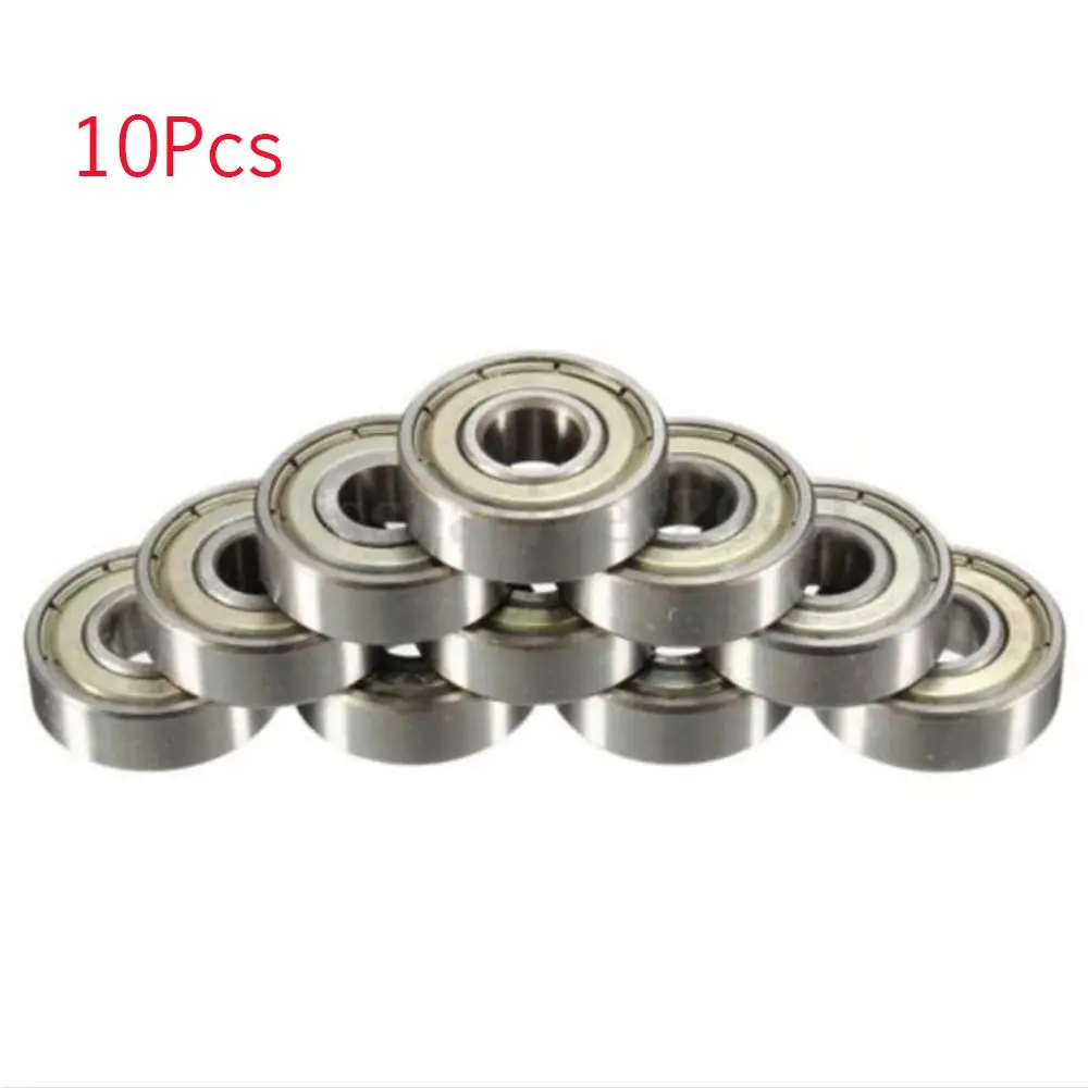 10PCs Roller Miniature Carbon Deep for 3D Bore Ball Bearing Groove 608ZZ