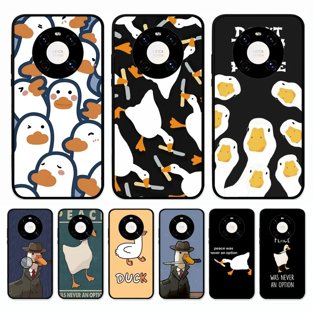 

Cartoon Cute Goose Game Phone Case For Huawei Mate 10 20 30 40 50 lite pro Nova 3 3i 5 6 SE 7 pro 7SE