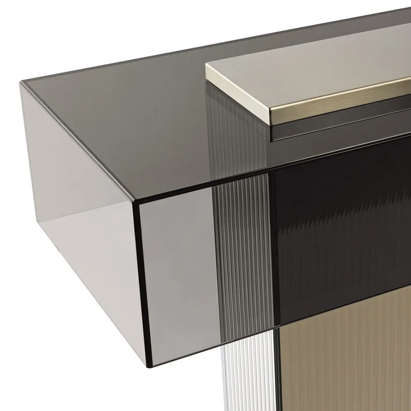 Italian light luxury wall bar table living room modern simple glass entrance small bar partition cabinet