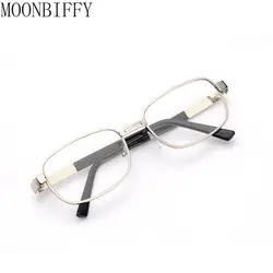 Reading Glasses Women Men Metal Frame Crystal Glass Square Hyperopia Presbyopia Reader Glasses +1.0 +1.5 +2.0 +2.5 To +4.0