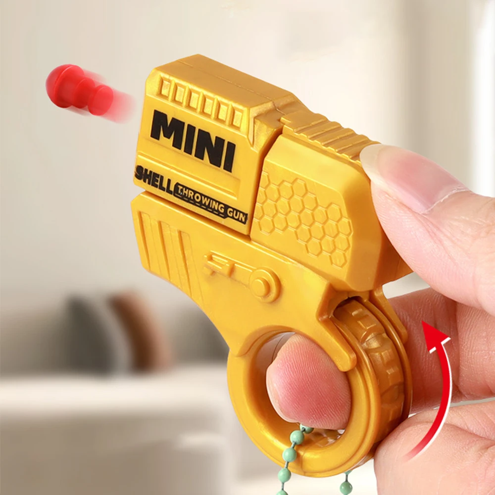 ミニピストル銃武器スポーツゲームおもちゃキーホルダー減圧ランチャーモデルキーリング男の子子供ハンドバッグアクセサリーギフト