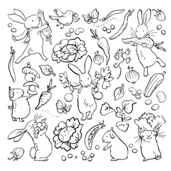 2023 March New Easter Bunny Summer Garden Background Clear Stamp For DIY Making Paper Card Scrapbooking