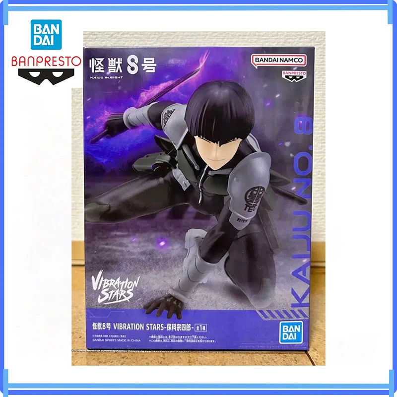 Bandai em estoque original banpresto vibração estrelas kaiju no 8 soshiro hoshina figura anime modelo de ação brinquedos em caixa presentes