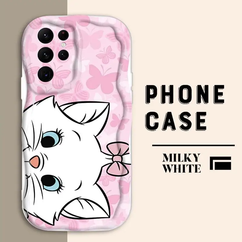 Disney Marie Cat Phone Case for Samsung Galaxy Note 20 Ultra S20 FE S23 FE S22 Plus S24 Ultra S21 S23 Ultra Cover