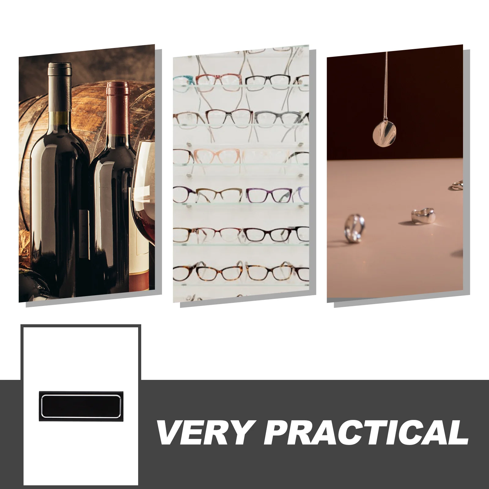 Price Display Card Easy Operation Retail Price Sign for Multi-Industry Use Beauty Jewelry Glasses Wine Table Sign Display