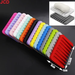 Silicone Soap Holder Soap Drain Dish Bathroom Guided Drain Soap Box Portable Sponge Trays Soap Container Kitchen Storage Rack ﻿