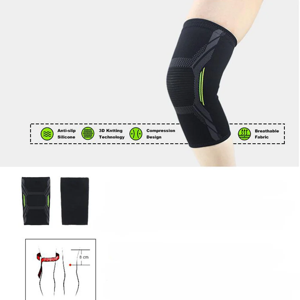 

2pcs Sports Knee Brace Elastic Breathable Support For Basketball Football Hiking Injury Recovery Leg Sleeve Pads Health Care
