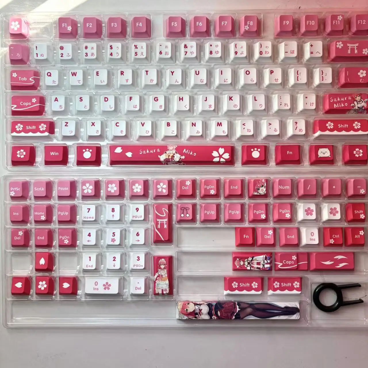 hololive ホロライブ Vtuber さくらみこ キーキャップ キーボード Sakura miko-メカニカルキーボード用キーキャップ,オリーブオイル入り