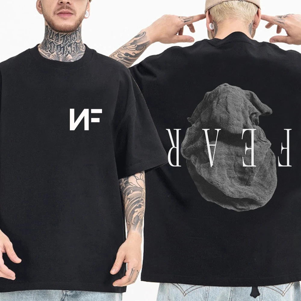 

Nf Fear T-shirt Man Woman Harajuku Short Sleeve O-neck Casual Shirt Gift