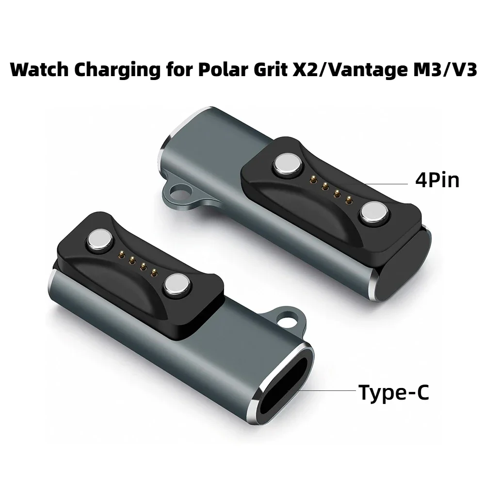Tragbarer 5-W-USB-C-Ladeadapter, kompatibel mit Polar Pacer/Ignite 3/Vantage V3/Vantage M3/Grit X2 Pro Watch, magnetisches Ladegerät