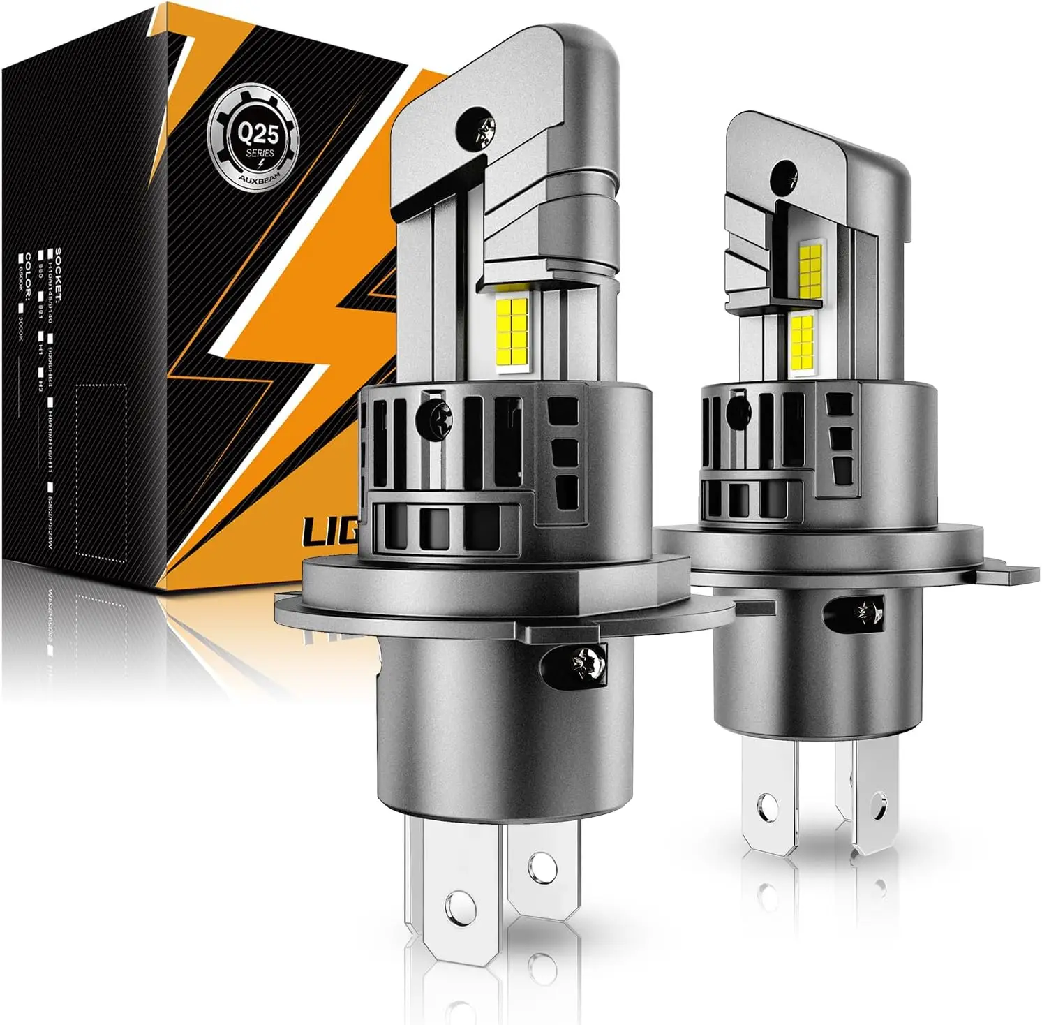 

H4 9003 Fog Lights, 20000 Lumen 500% Brighter Wireless Plug and Play for Off-Road