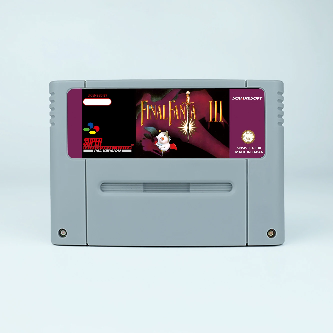 Final Game Fantasy III 3 EUR USA 16 بت RPG بطاقة الألعاب لخرطوشة ألعاب Snes مع صندوق البيع بالتجزئة وحدة تحكم ألعاب الفيديو