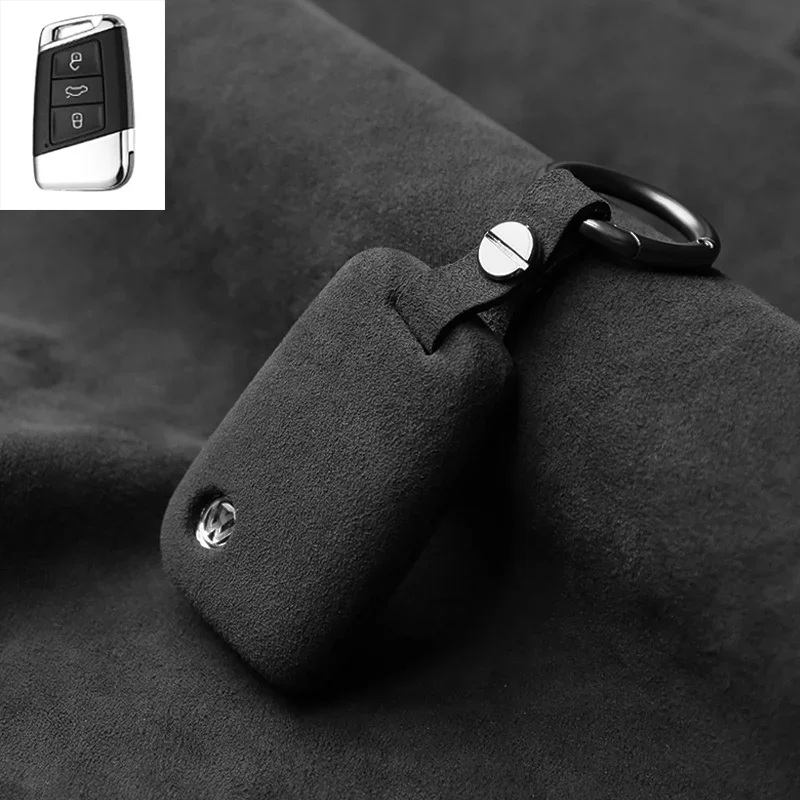 

Alcantara Wrap Car Remote Key Case Cover For Volkswagen Passat B8 Variant Alltrack Estate Magotan Arteon Shooting Brake 3H7