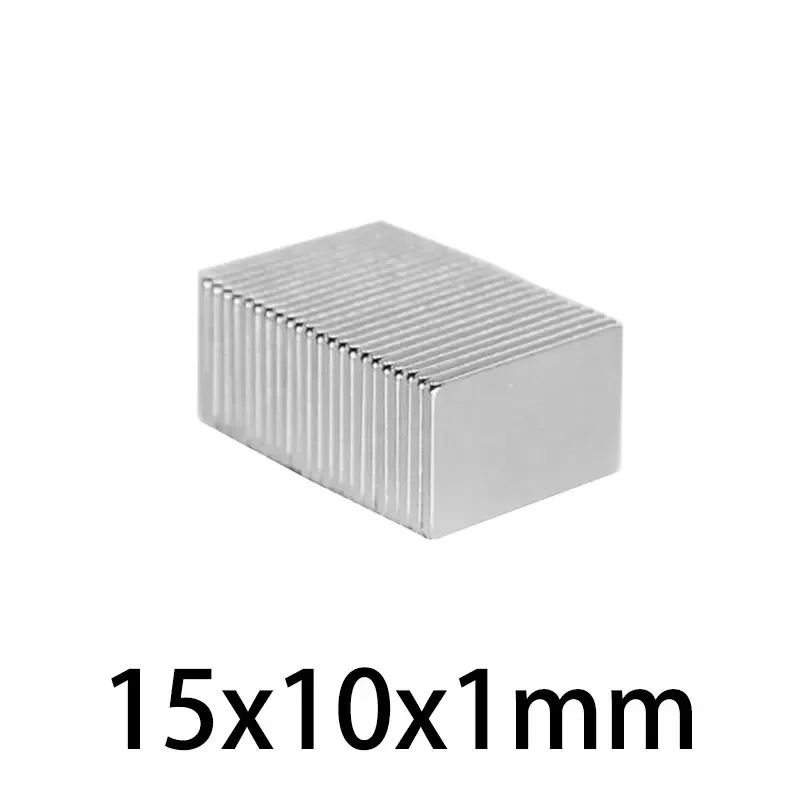 5/10/20/50/100/200/300PCS 15X10X1mm Thin Block Powerful Strong Magnetic Magnets N35 Permanent Neodymium Magnets 15x10x1 15*10*1