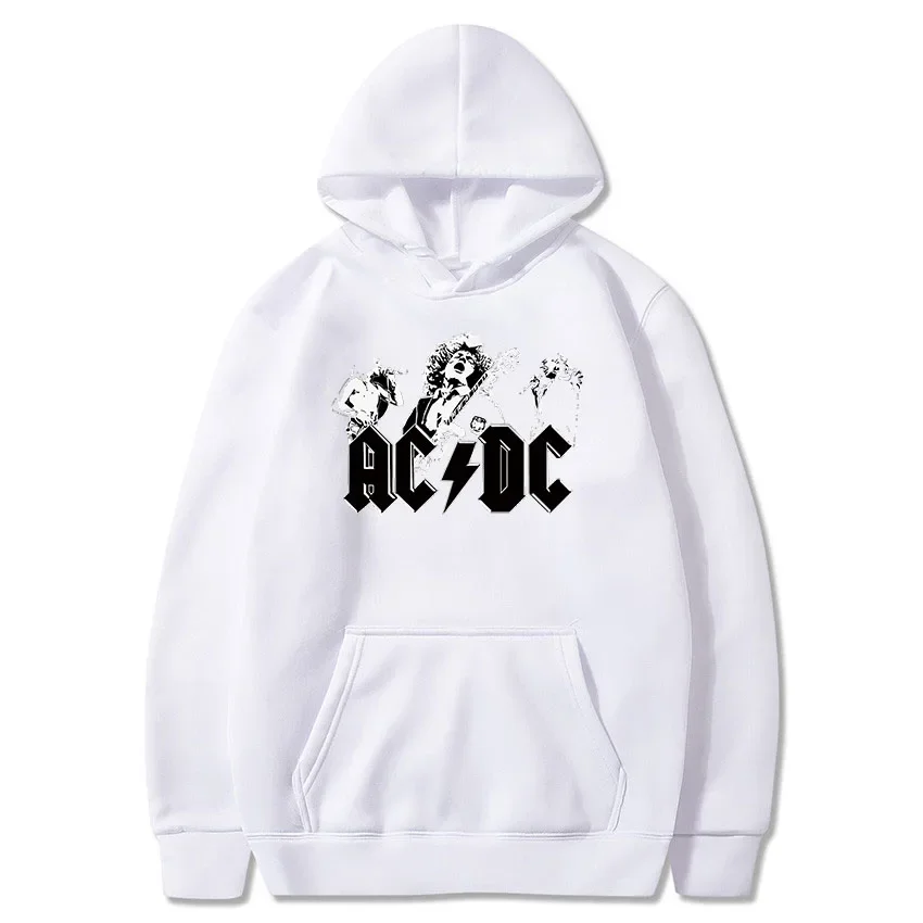 2025 AC DC Men Women Hoodie Sweatshirt Autumn/Winter Warm Hoodie Sweatshirt Sparkling Letter Print Sports Hoodie Set