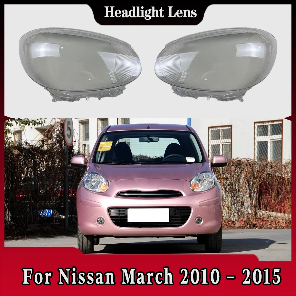 

For Nissan March 2010 2011 2012 2013 2014 2015 Headlamp Cover Headlight Shell Lens Plexiglass Replace Original Lampshade