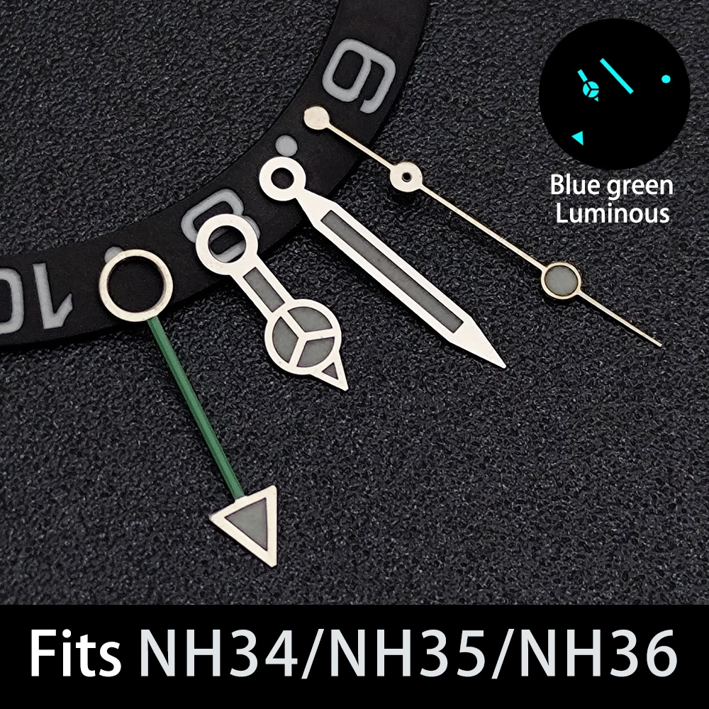 28,5-mm-Zifferblatt geeignet für NH35/NH36 Uhrwerke, Zubehör für Einzelkalender-Uhren, leuchtende Uhrenteile, Uhrzeiger, steriles Zifferblatt – Detail 1