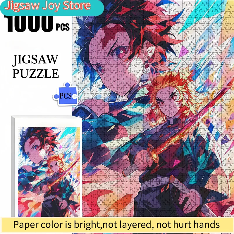 

Наборные бумажные пазлы с мультяшными аниме-персонажами - Размеры (50 см × 70 см/19,69 дюйма × 27,56 дюйма) - Яркое развлечение для семейного досуга