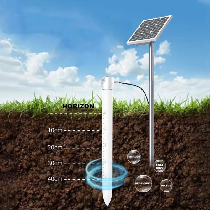 RS485 4G كاشف رطوبة التربة الأنبوبي مستشعر متكامل لدرجة الحرارة والرطوبة متعدد الطبقات #1