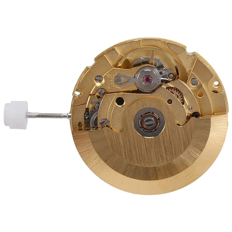 HOT 4 Hands Watch Movement 25 Jewels 2836 Automatic Mechanical Watch Movement Date At 3 O'Clock for ETA 2836-2 GMT Gold