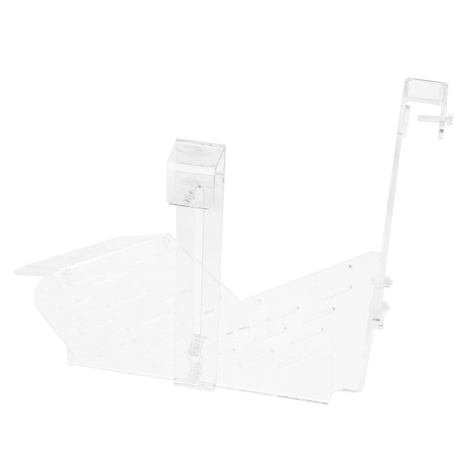 

1 set Turtle Basking Platform 1 Set Acrylic Hanging Terrace For Aquatic Turtles Multi-Use Climbing Rest Spot Hook Mount Fish