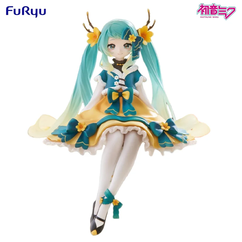 フリュー-ヌードルストッパー-初音ミク-フィギュア-2025年旧正月バージョン-アニメグッズ-デコレーション-デスクトップ装飾-フェスティバルギフト