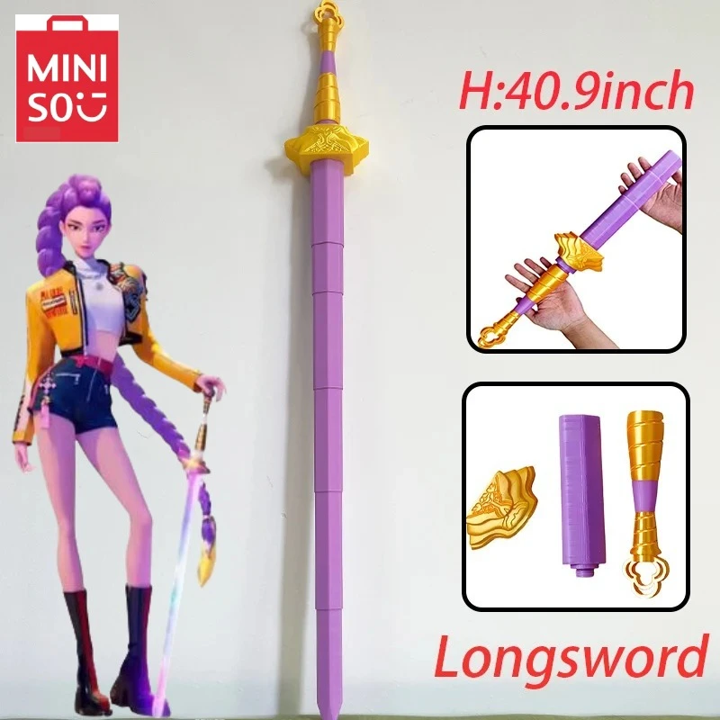 

2026 Demones Witch Hunter Rumi Long Sword Zoey Daggerss Cosplay Costume Accessories Sword Props Women Halloween Christmas Gift