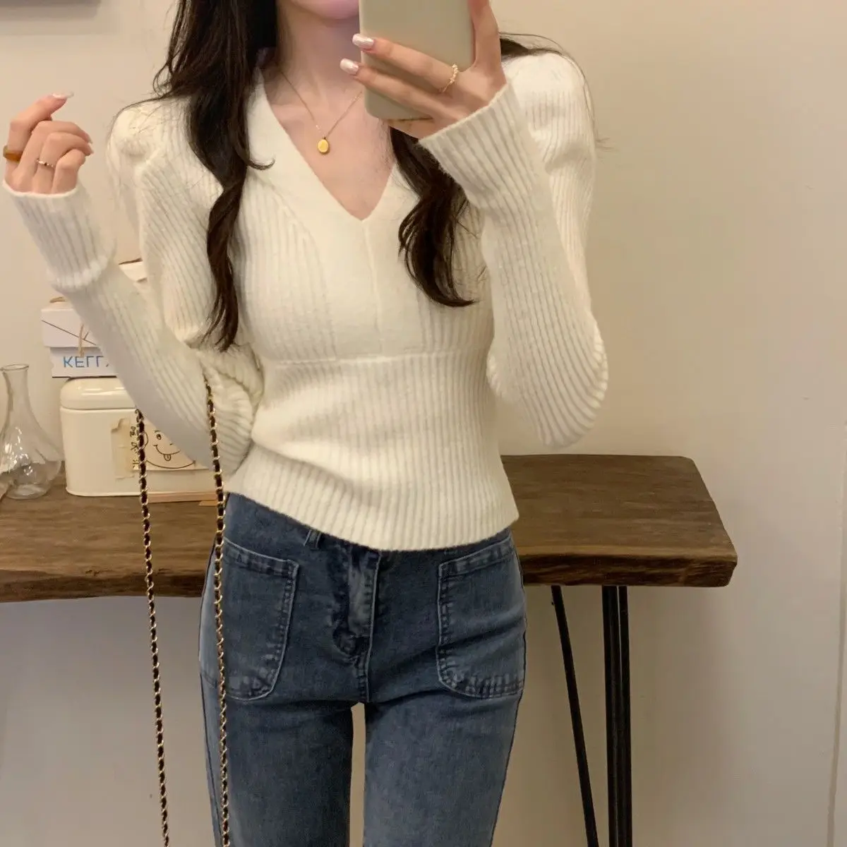 

Sweaters Jumpers Pullovers Woman Boss Bohemian Stone Daily Festival Alternative Concert Rock Band Punk Grunge Y2K Street Winter