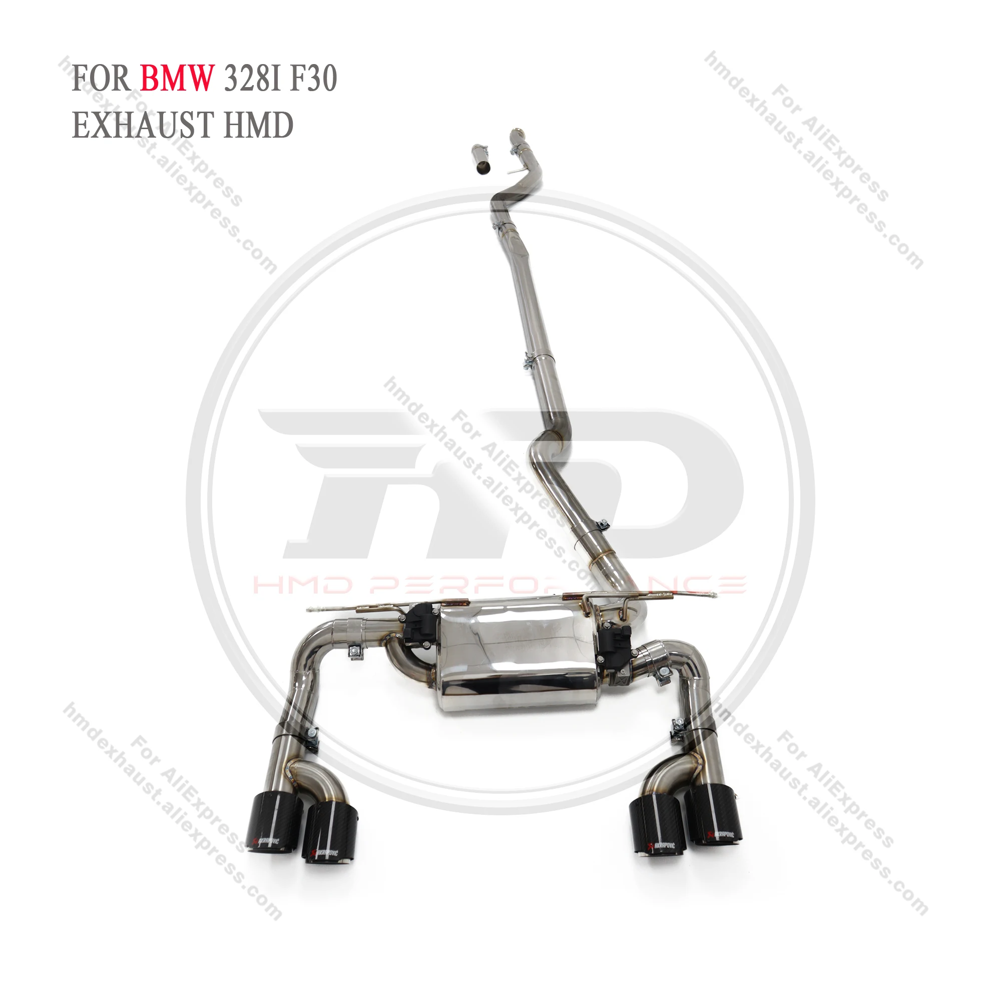 HMD Stainless Steel Exhaust System Catback For BMW 328i F30 Modification Electronic Valve