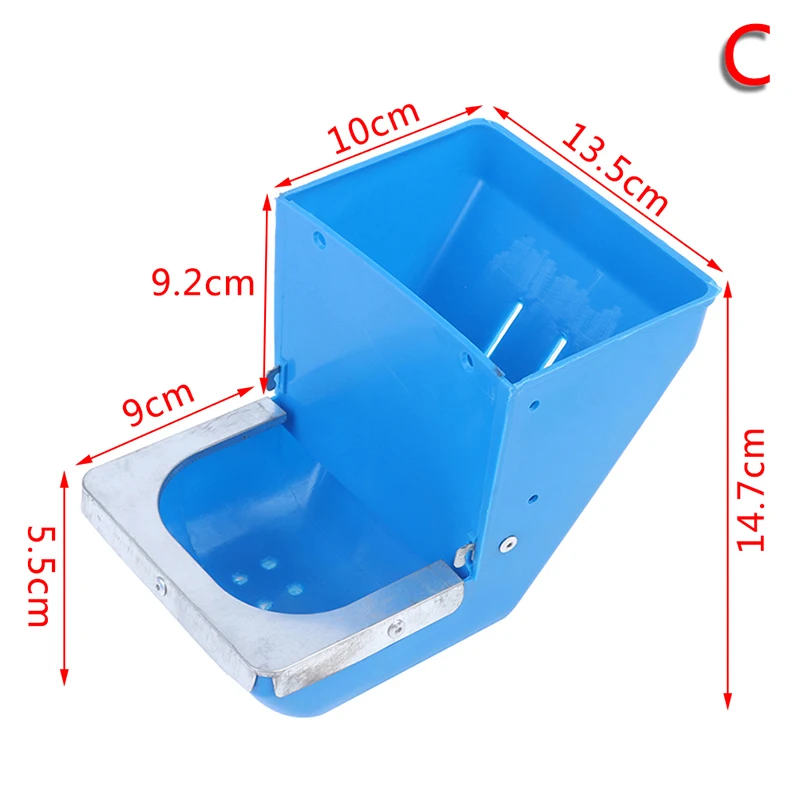 1Pcs Rabbit Feed Box Hopper Rabbit Cage Rabbit Anti Pickling Feed Trough Rabbits Feeders Food Box Farm Guinea Pig Feeder