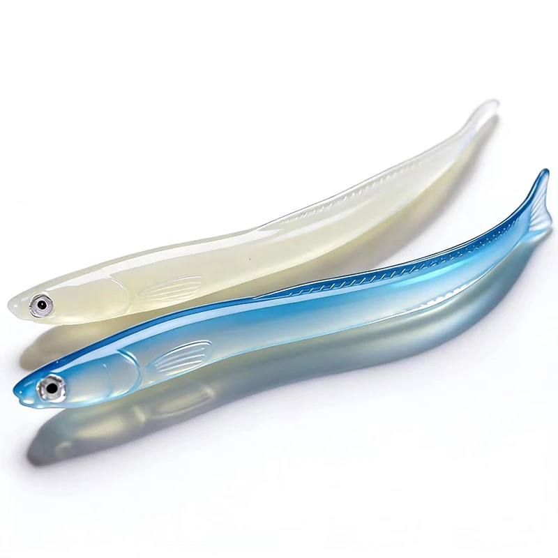 EEL Soft Fishing Lures 14cm 6.3g Artificial Lures Fishing Worm Silicone Bass Pike Minnow Swimbait Jigging noctilucent Baits