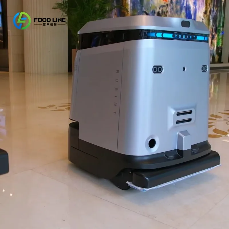 Commercial Robotic Floor Cleaner - Sweeping Scrubbing Vacuuming Dusting, 576㎡/h Efficiency & Auto Recharge