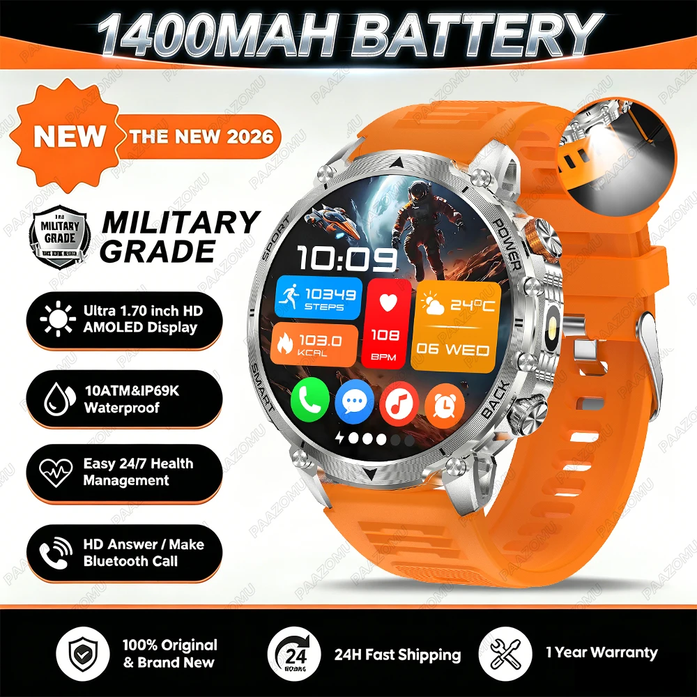 Men's Smart Watch with Long Battery Life