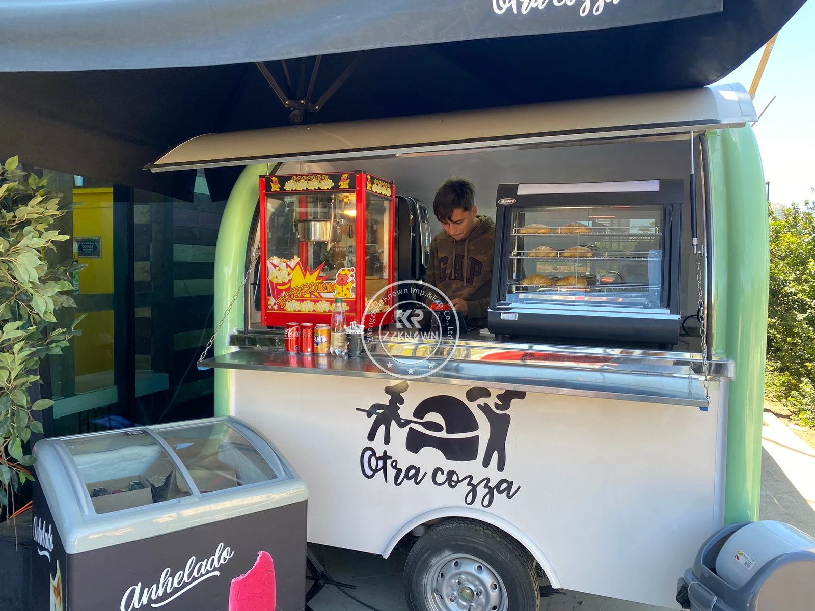 Food Truck und Outdoor-Küche Fast-Food-Anhänger mit Koch geräten China Factory Mobile Food Cart zum Verkauf Europa und Asien