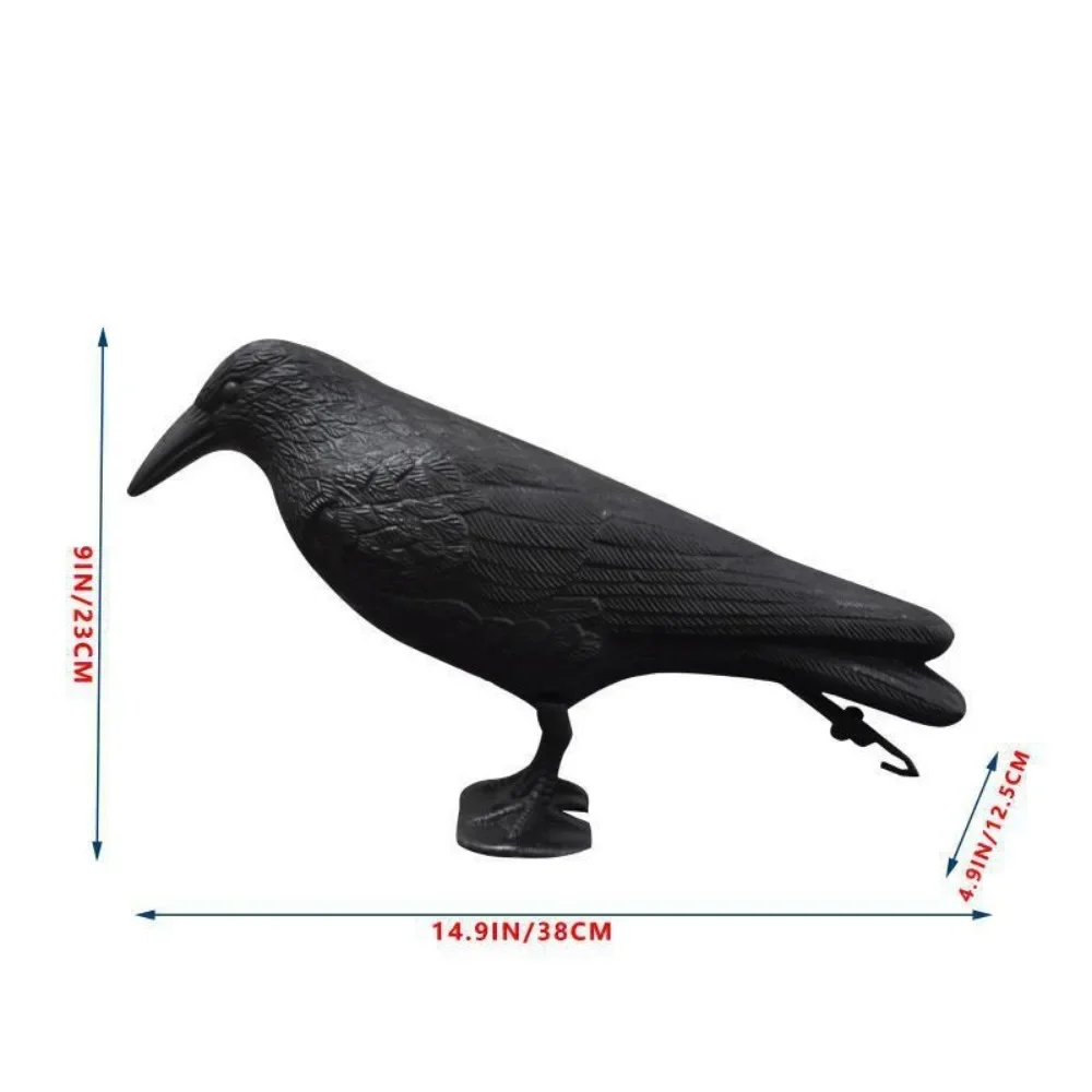 Image of Neue Simulations-Krähen- und Rabenvogel-Abwehrfigur zur Schädlingsbekämpfung, Taubenabwehr für Garten, Haus und Hof, Dekoration und Ornament