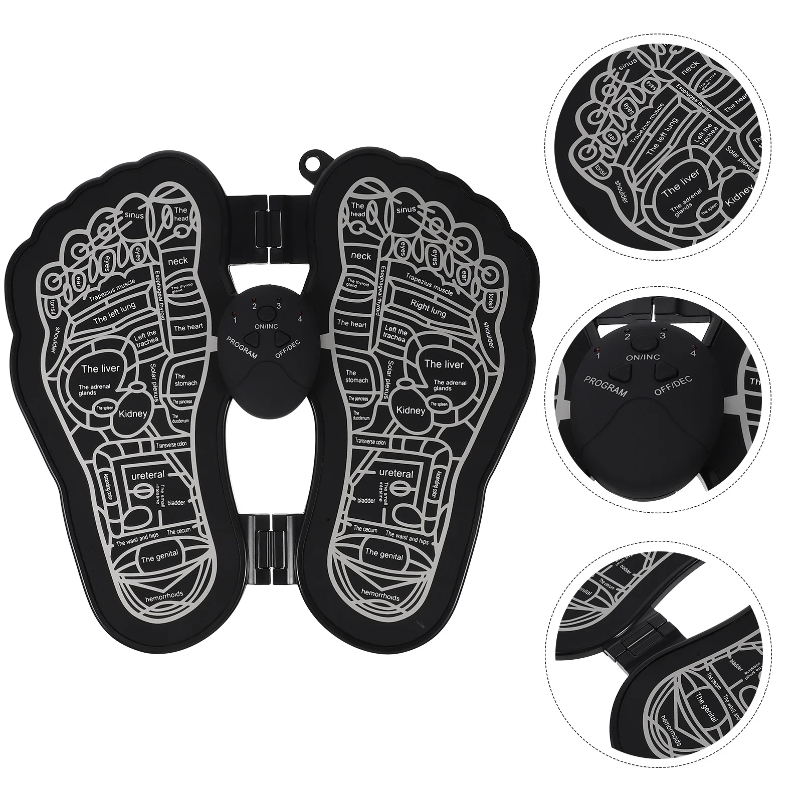 

1Set Foot Massage Pad Durable Portable Electric Foot Massager for Home Professional Use Comfortable Reflexology Mat