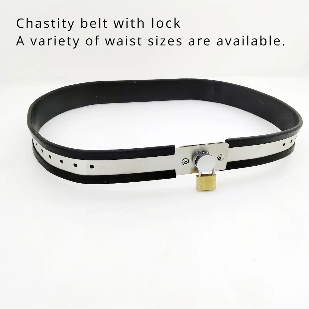 

Adjustable Chastity Belt Stainless Steel Waist Band Bondage Body Restraint Adults Lockable Wear BDSM Tools Sexy Toys for couples