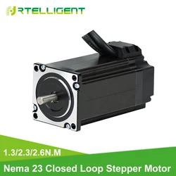 Rtelligent Nema 23 1.3/2.3/2.6N.M 2 Phase Hybird CNC Closed Loop Stepper Motor Easy Servo Motor Step-servo with Encoder
